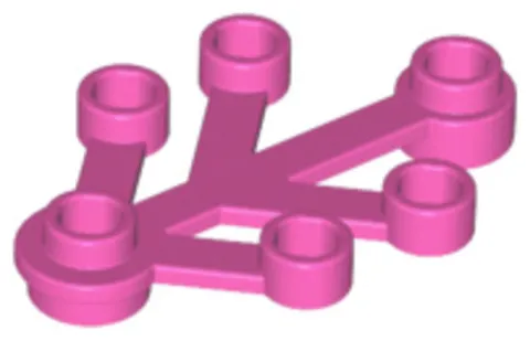 10x 10Pcs LEGO 2423 Plant Leaves 4x3 Dark Pink 10 Pieces
