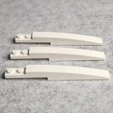 LEGO Part 85970 Slope Curved 10 x 1 White x3 Genuine