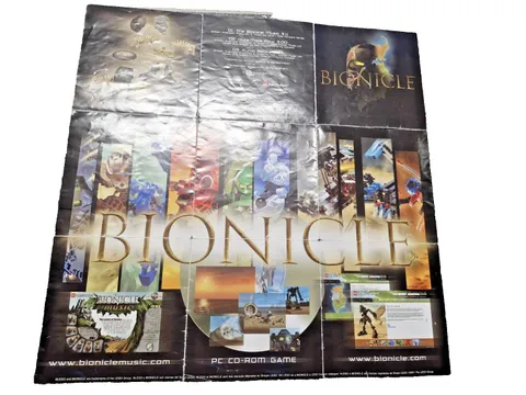 LEGO Bionicle Power Pack Instruction Leaflet with Mata Nui Map Tahu Nui Jaga