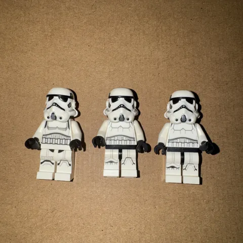 Lego Star Wars Imperial Stormtrooper Minifigure Lot 3 Trooper Figure Battle Pack