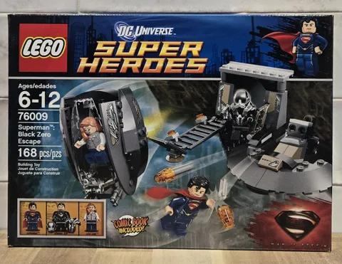 LEGO DC Super Heroes Set 76009 Retired, Superman: Black Zero Escape. NM