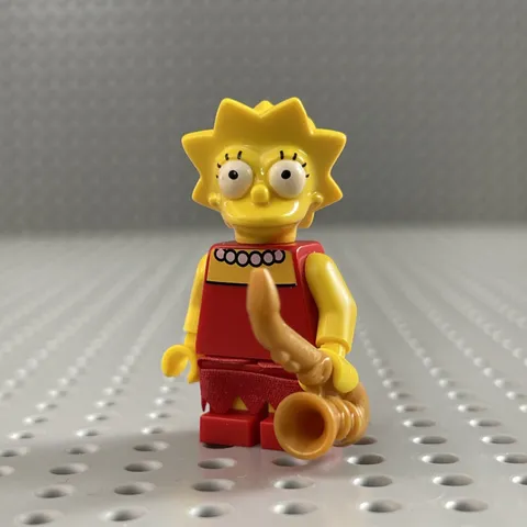 LEGO Lisa Simpson Minifigure Accessory Krusty Burger Saxophone 10352 sim046