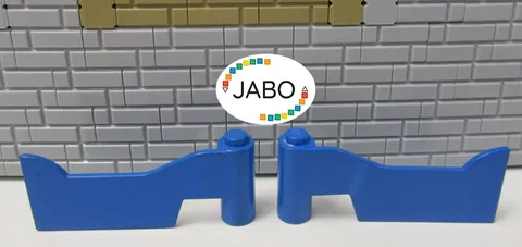 (E5/10) LEGO Fabuland Car Door fabah2 right fabah1 left blue