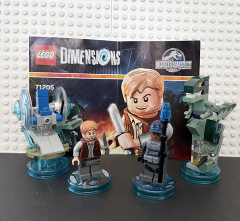 LEGO Dimensions Jurassic World Team Pack 71205 Owen ACU Velociraptor Gyrosphere