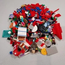 4lbs Misc LEGOS, Bricks, Parts, Pieces, Tires, Accessories, Figures