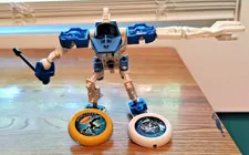 LEGO Throwbot / Slizer Figure 8501 -“ SKI / ICE “ Complete Build Both Discs