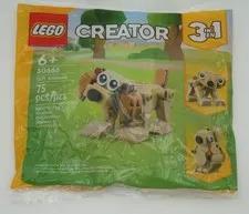 NEW! LEGO CREATOR 3 IN 1 Gift Animals (30666) 75 PCS: Ages 6+