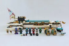 LEGO NINJAGO 71756 Hydro Bounty Seabound Submarine Minifigures + Manual
