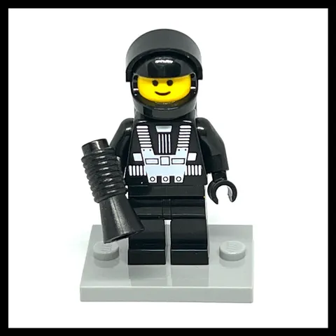 Vintage Lego 6876 Blacktron 1 Space Astronaut Minifigure 1988 Retired