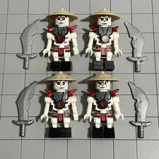 LEGO Ninjago Skeleton Minifigure Lot of 4 Frakjaw 2114 D4 67