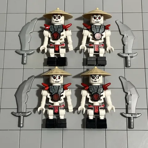 LEGO Ninjago Skeleton Minifigure Lot of 4 Frakjaw 2114 D4 67