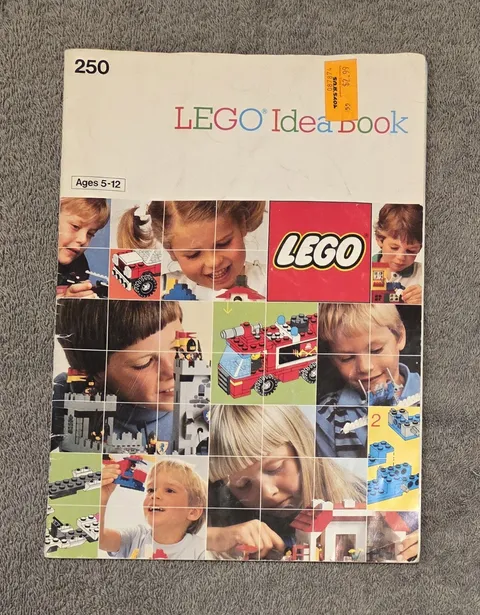LEGO 250 Idea Book Partial Sticker Sheet 1987 80s Space Castle Knight Town