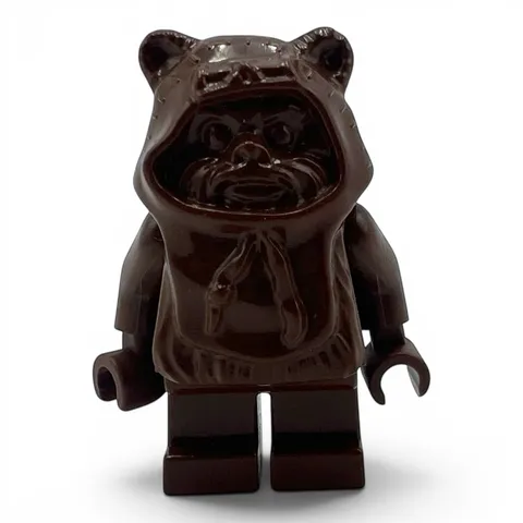 Lego Star Wars Ewok Wicket All Brown Hood Minifigure sw0050 From Set 7139 Fig