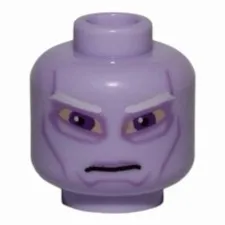 LEGO Minifigure, Head Alien with SW Umbaran Soldier, Large Purple Eyes