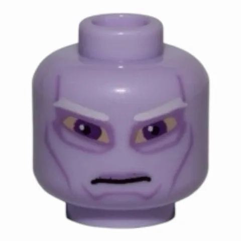 LEGO Minifigure, Head Alien with SW Umbaran Soldier, Large Purple Eyes
