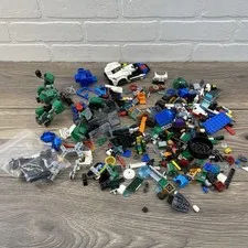 LEGO Lot: Bricks & Partially Assembled Pieces Some Non Lego Pieces