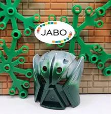 (S17/1/14) LEGO Bionicle 32570pb01 Mask Matatu Marbled Green