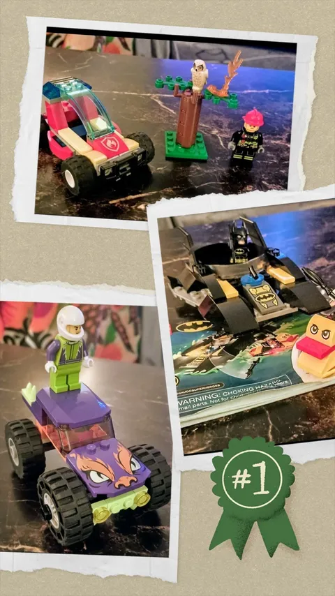 Lego Lot Of 3 , 60251 Monster truck, 60247 Camp,76158 Batman