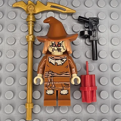 Lego DC Super Heroes Minifigure SH0275 Scarecrow Dark Orange Floppy Hat