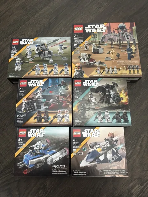 Lego Star Wars Set Lot Sealed 6x