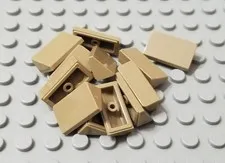 LEGO Lot of 12 Dark Tan 1x2x2/3 Mini Slope Pieces