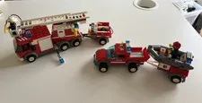 LEGO City: Fire Truck + Trailer Fire Boat Retired (7239)