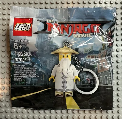 LEGO 5004915 The Ninjago Movie Master Wu Key Chain Polybag NEW