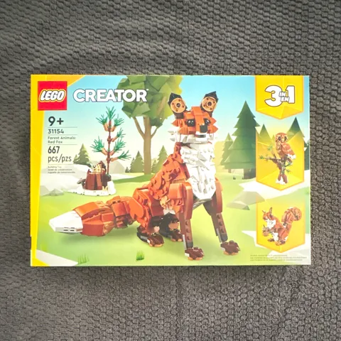LEGO Creator 3in1 Forest Animals: Red Fox 31154 667pcs Set 9+ (2024) UNOPENED