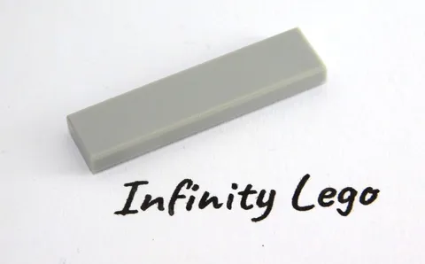 20 LEGO Light Bluish Grey Tiles 1 x 4 Smooth Finishing (2431 35371)  20 Pieces