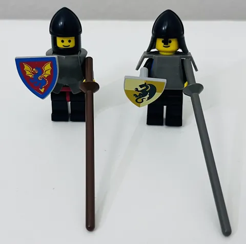 LEGO Castle Knight Minifigure Lot Authentic LEGO Custom Knights Shields Weapons