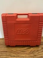 Vintage 1985 Lego Red Plastic Storage Container Travel Carry Case 