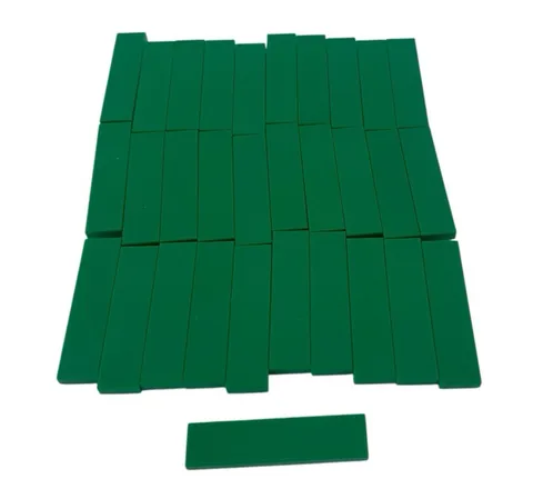 LEGO Parts Tile 1x4 GREEN Part # 2431 (31 pcs) Free Shipping