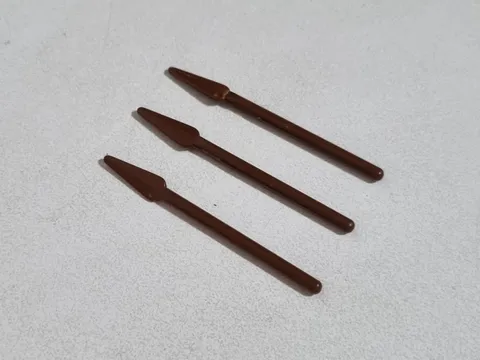 3x Lego 4497 6062 6086 6079 6085 6278 6093 6281 Warrior Knight Brown Lance