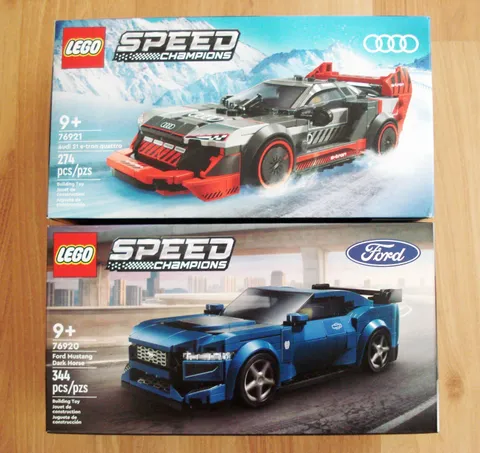 Lego Speed Champion AUDI S1 e-tron quattro 76921 & FORD MUSTANG DARK HORSE 76920