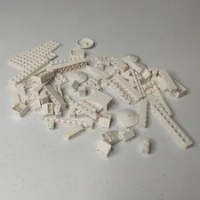 LEGO WHITE  LOT  BRICKS BUILDING PIECES BRICK