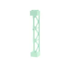 1x LEGO Support 2x2x10 Light Aqua Blue Typ4 Beam 3 Posts 6289761 95347