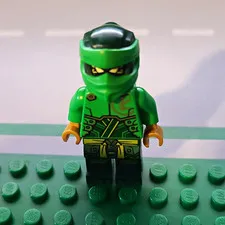 LEGO Green Ninja Minifigure Figure | Dragons Rising with Head Wrap