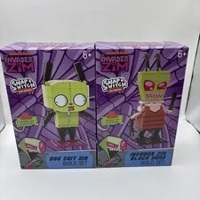 INVADER ZIM + DOG SUIT GIR BlockHead Brick Set Nickelodeon