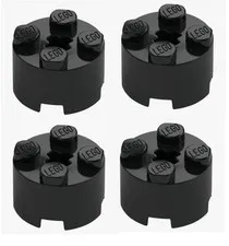 LEGO ® 4x round brick 2x2 black black 6143 round brick 614326 cross axis New