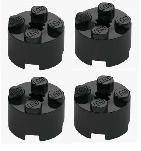 LEGO ® 4x round brick 2x2 black black 6143 round brick 614326 cross axis New