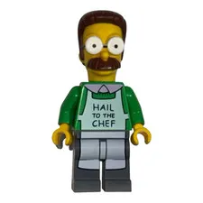 LEGO: The Simpsons Minifigure: Ned Flanders, Simpsons House Set Figure HTF