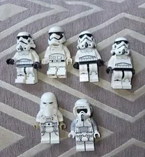 6 LEGO Star Wars Storm Snow Troopers Lot  MINIFIGURES Mini figs