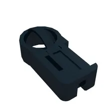 LEGO Part 6644 - Black Technic Flex Cable End - Ball Connection with Cage
