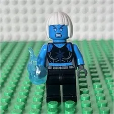 LEGO DC killer frost white hair Black Legs w/ Translucent Blue Arm/Hand