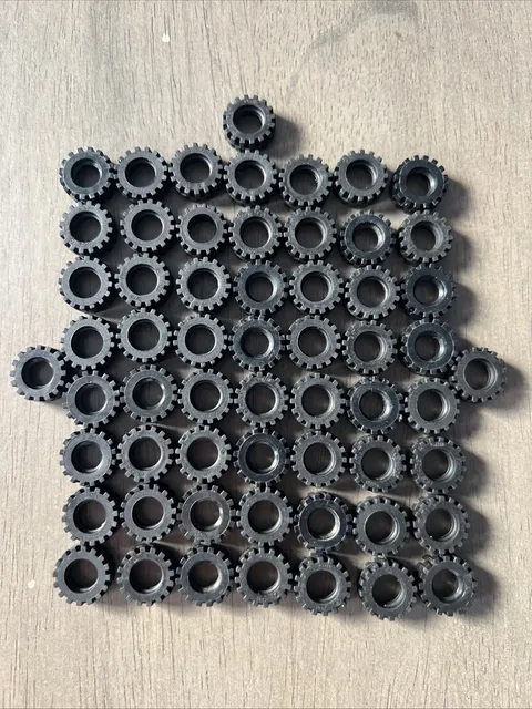 LEGO 87414 Tire 15mmx6mm Offset Tread Small Band Around Center of Tread 59 Pcs