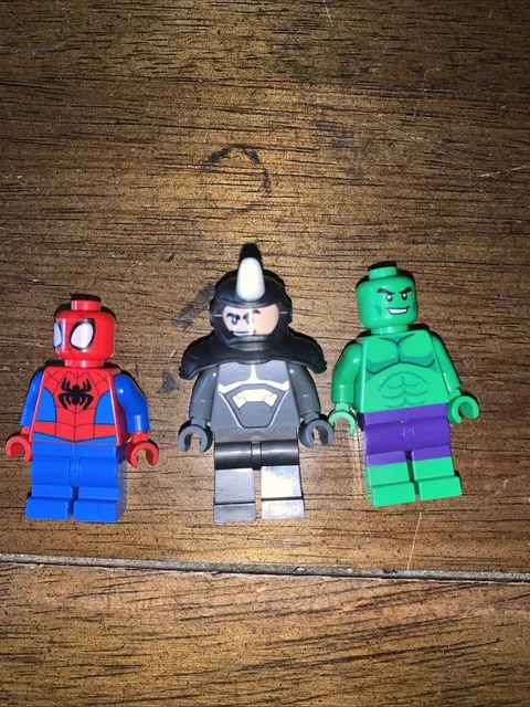 LEGO Marvel Spider-Man, Rhino And Hulk Minifigure 3 Pieces