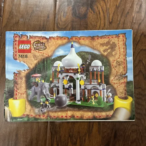 LEGO 7418 Scorpion Palace Orient Expedition Instruction Manual ONLY No Bricks