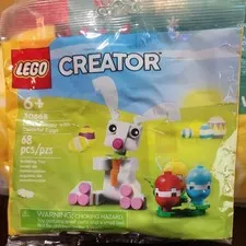 New 2024 RETIRED Lego Creator 30668 Easter Bunny with Colored Eggs Polybag Set