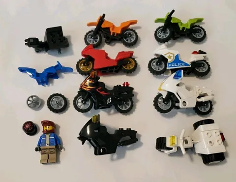 LEGO Motorcycle And Dirt Bikes Lot