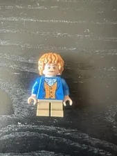 LEGO The Hobbit Bilbo Baggins DVD Blue Coat Minifigure 2013 Exclusive LOR057